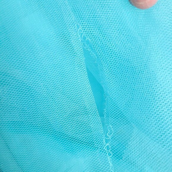 Disney Store Frozen Elsa Dress Costume Blue White Tulle Cape Girls 5/6 Snow Ice - Picture 13 of 13